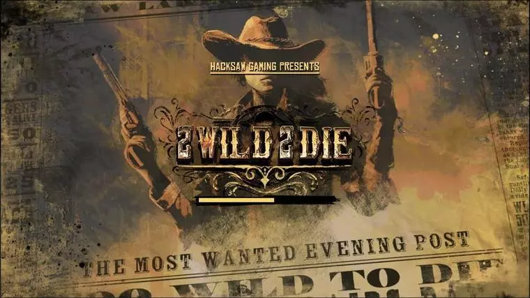  Introduction Screen at 2 Wild 2 Die 5 Reel Mobile Real Slot created by Hacksaw Gaming