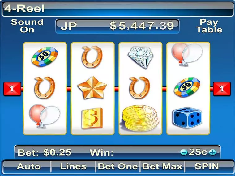  Main Screen Reels at 4 Reel 4 Reel Mobile Real Slot created by Byworth