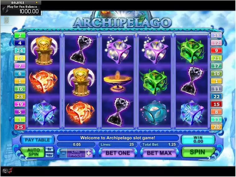  Main Screen Reels at Archipelago 5 Reel Mobile Real Slot created by GamesOS