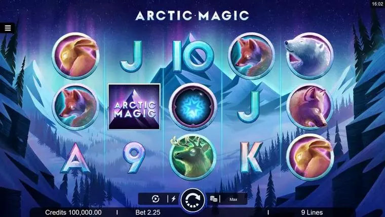  Main Screen Reels at Arctic Magic 5 Reel Mobile Real Slot created by Microgaming