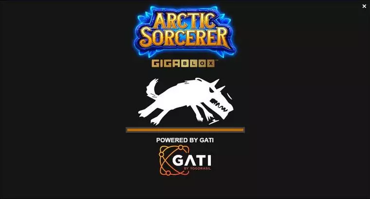  Introduction Screen at Arctic Sorcerer Gigablox 6 Reel Mobile Real Slot created by ReelPlay