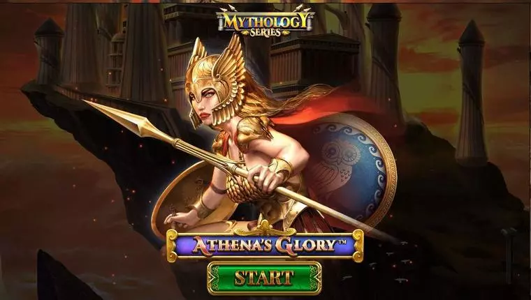  Introduction Screen at Athena's Glory 5 Reel Mobile Real Slot created by Spinomenal