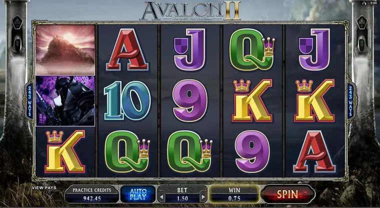  Main Screen Reels at Avalon II 5 Reel Mobile Real Slot created by Microgaming