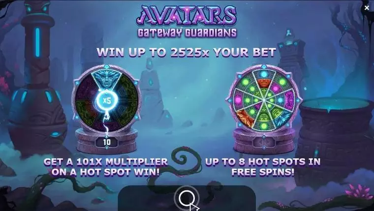  Info and Rules at Avatars - Gateway Guardians 4 Reel Mobile Real Slot created by Yggdrasil