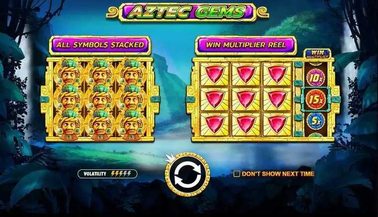  Info and Rules at Aztec Gems 3 Reel Mobile Real Slot created by Pragmatic Play