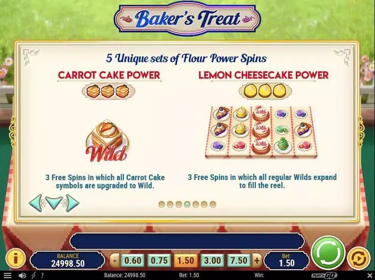  Bonus 3 at Baker's Treat 5 Reel Mobile Real Slot created by Play'n GO