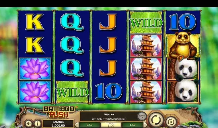  Main Screen Reels at Bamboo Rush  5 Reel Mobile Real Slot created by BetSoft