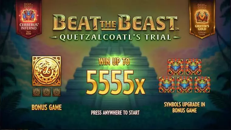  Info and Rules at Beat the Beast Quetzalcoatls Trial 5 Reel Mobile Real Slot created by Thunderkick