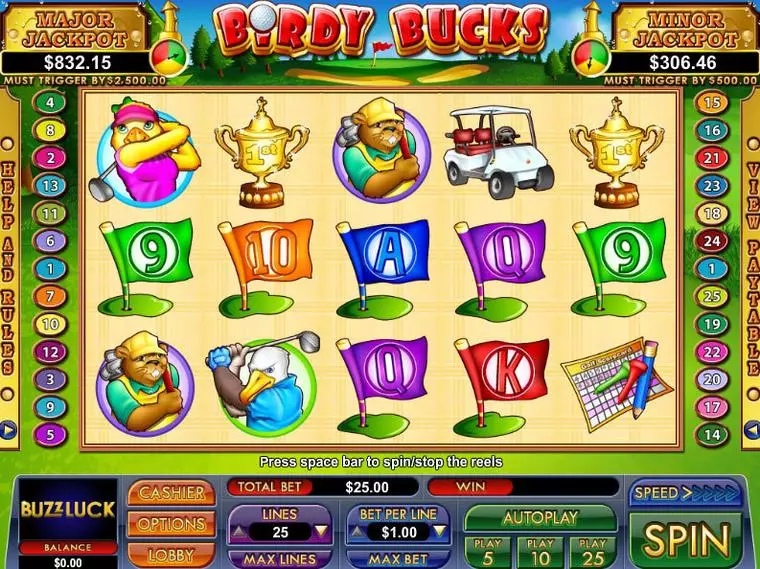  Main Screen Reels at Birdy Bucks 5 Reel Mobile Real Slot created by NuWorks
