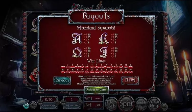  Bonus 3 at Blood Eternal 5 Reel Mobile Real Slot created by BetSoft