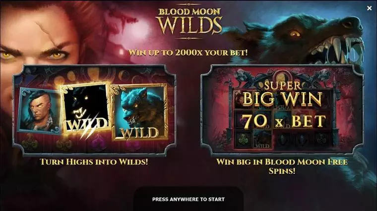  Info and Rules at Blood Moon Wilds 5 Reel Mobile Real Slot created by Yggdrasil