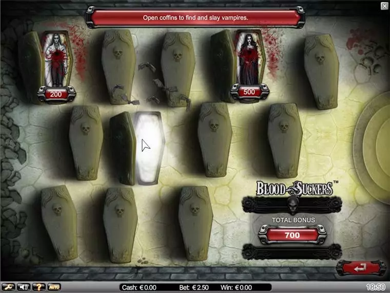  Bonus 1 at Blood Suckers 5 Reel Mobile Real Slot created by NetEnt