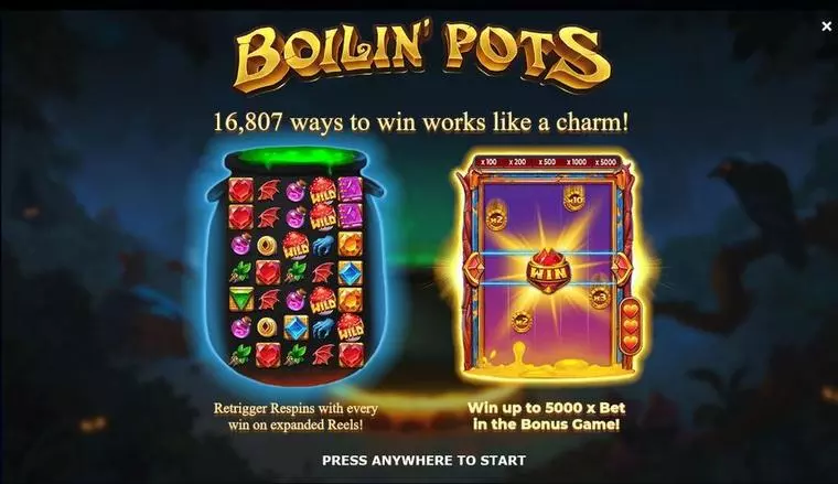  Info and Rules at Boiling Pots  5 Reel Mobile Real Slot created by Yggdrasil