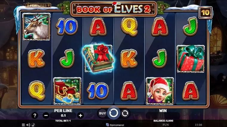  Main Screen Reels at Book Of Elves 2 6 Reel Mobile Real Slot created by Spinomenal