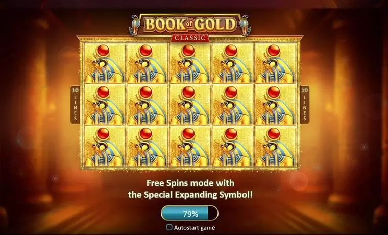  Main Screen Reels at Book of Gold: Classic 5 Reel Mobile Real Slot created by Playson