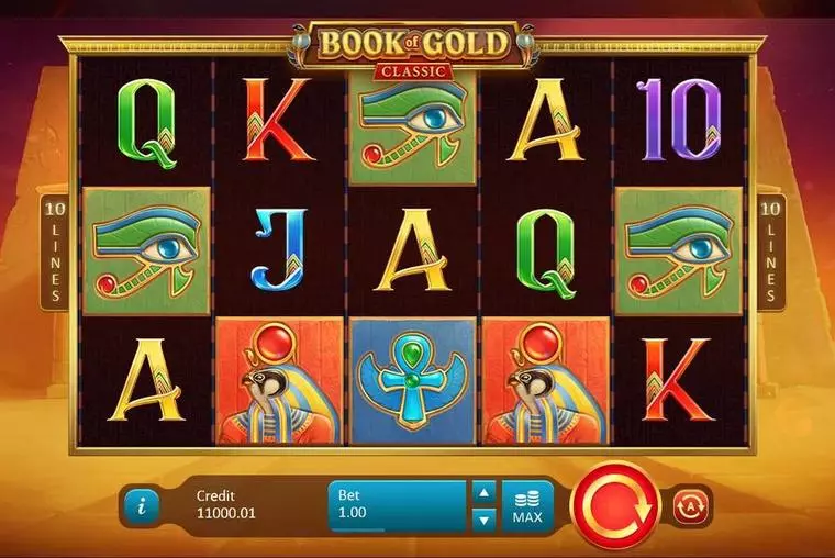  Main Screen Reels at Book of Gold: Classic 5 Reel Mobile Real Slot created by Playson