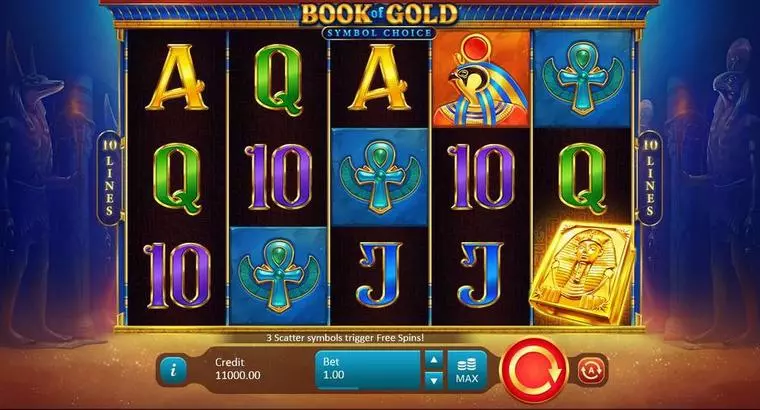  Main Screen Reels at Book of Gold: Symbol Choice 5 Reel Mobile Real Slot created by Playson