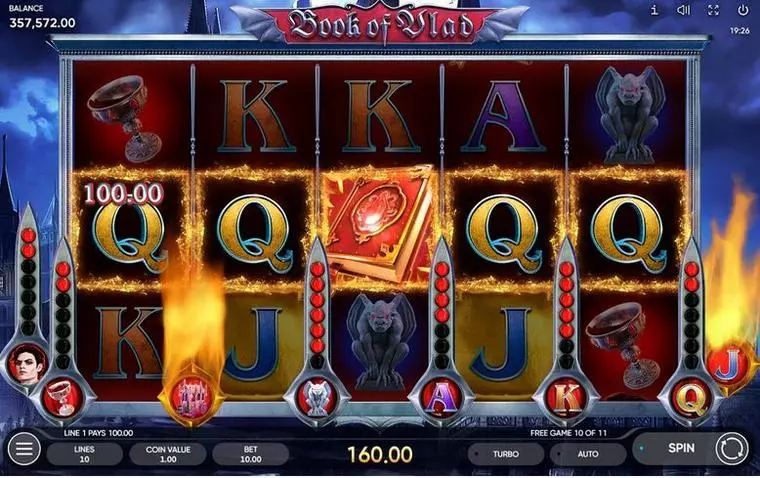  Main Screen Reels at Book of Vlad 5 Reel Mobile Real Slot created by Endorphina