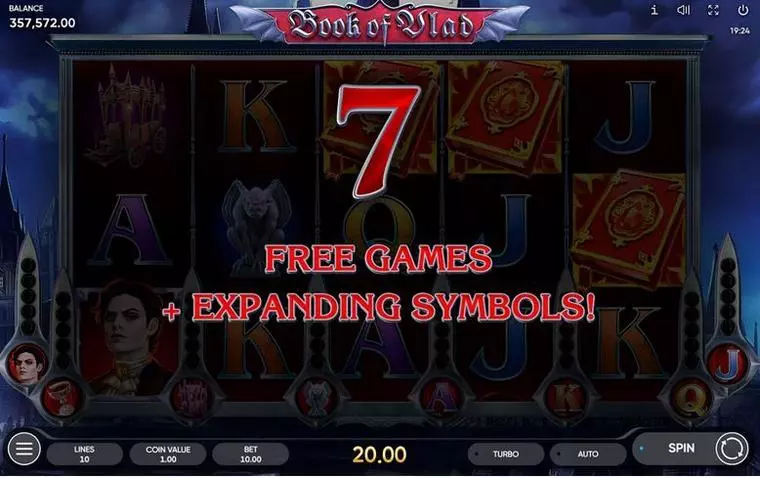  Bonus 1 at Book of Vlad 5 Reel Mobile Real Slot created by Endorphina