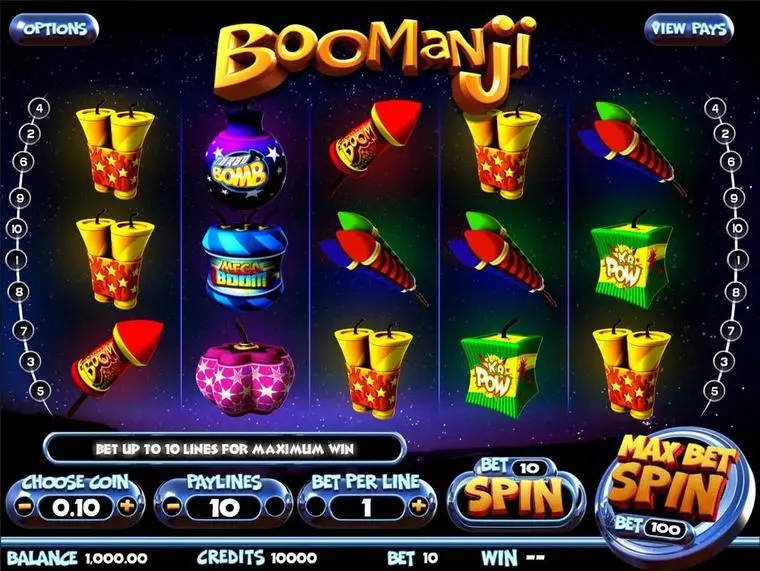  Introduction Screen at Boomanji 5 Reel Mobile Real Slot created by BetSoft