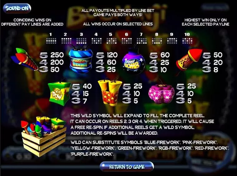  Info and Rules at Boomanji 5 Reel Mobile Real Slot created by BetSoft