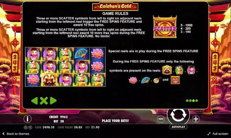  Bonus 2 at Caishen’s Gold 5 Reel Mobile Real Slot created by Pragmatic Play