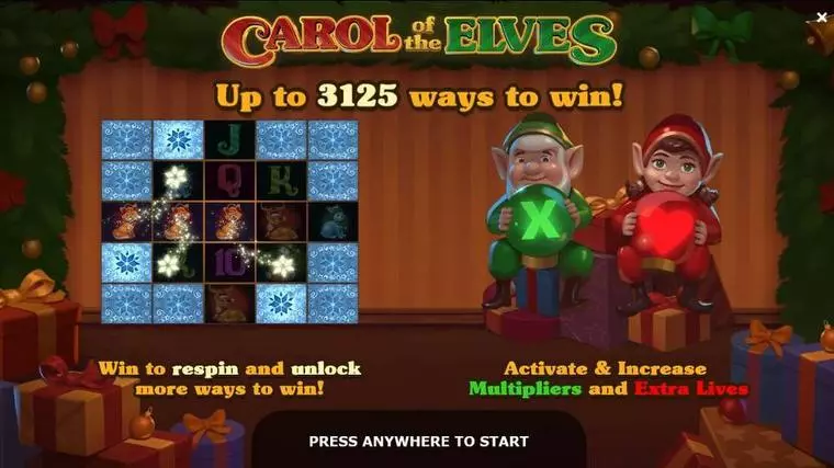  Info and Rules at Carol of the Elves 5 Reel Mobile Real Slot created by Yggdrasil