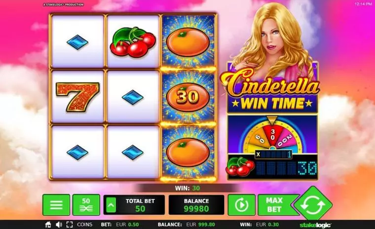  Main Screen Reels at Cinderella Win Time 3 Reel Mobile Real Slot created by StakeLogic