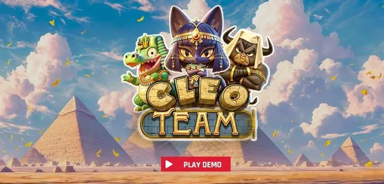  Introduction Screen at Cleo Team 5 Reel Mobile Real Slot created by Red Rake Gaming