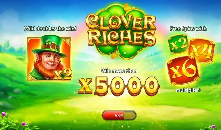  Info and Rules at Clover Riches 5 Reel Mobile Real Slot created by Playson