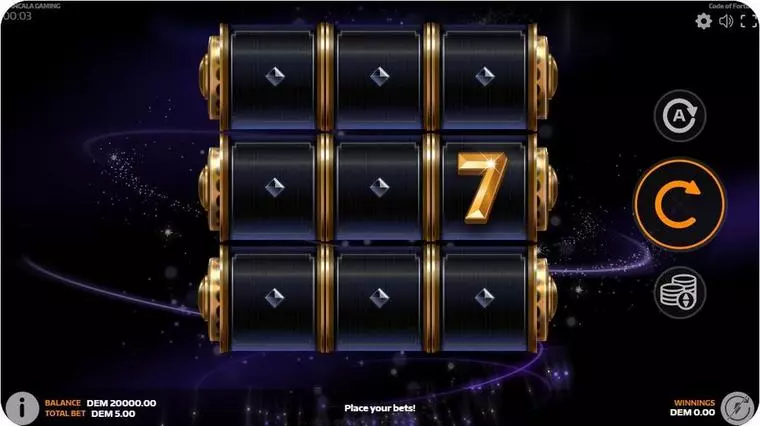  Main Screen Reels at Code of Fortune 3 Reel Mobile Real Slot created by Mancala Gaming