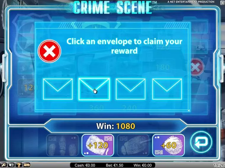  Bonus 2 at Crime Scene 5 Reel Mobile Real Slot created by NetEnt