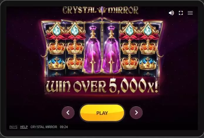 Main Screen Reels at Crystal Mirror 6 Reel Mobile Real Slot created by Red Tiger Gaming