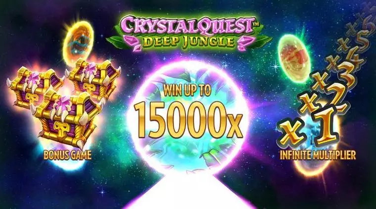  Info and Rules at Crystal Quest Deep Jungle 6 Reel Mobile Real Slot created by Thunderkick