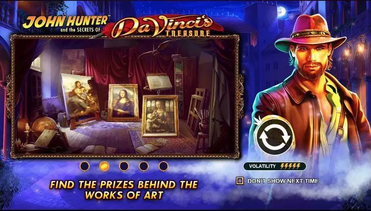  Info and Rules at Da Vinci's Treasure 5 Reel Mobile Real Slot created by Pragmatic Play