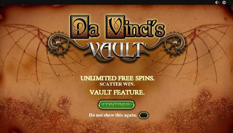  Info and Rules at Da Vinci's Vault 5 Reel Mobile Real Slot created by PlayTech