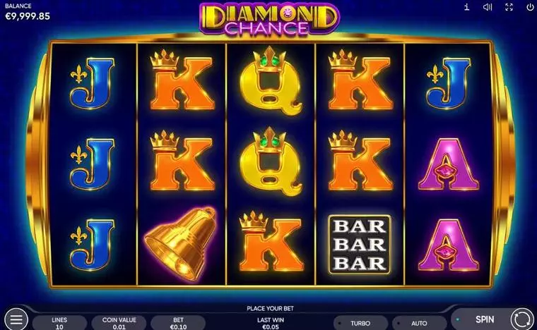  Main Screen Reels at Diamond Chance 5 Reel Mobile Real Slot created by Endorphina