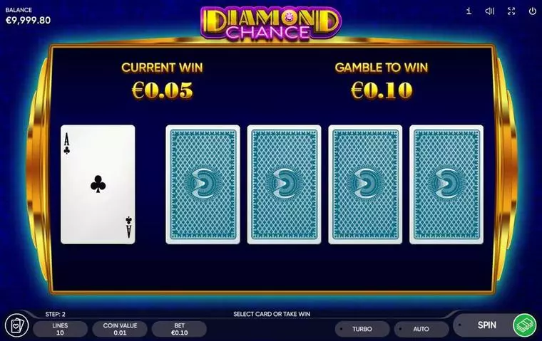  Gamble Winnings at Diamond Chance 5 Reel Mobile Real Slot created by Endorphina