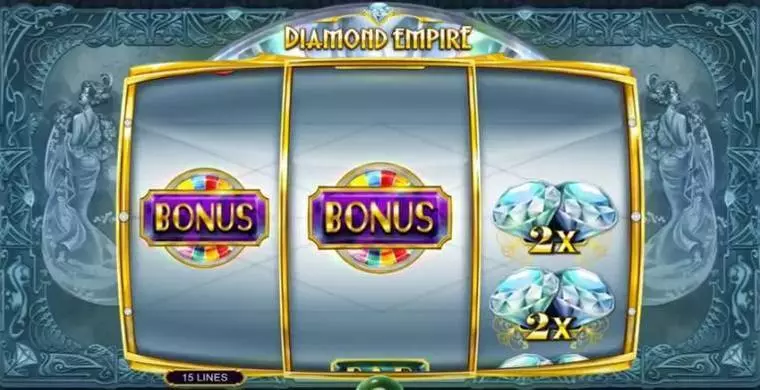  Main Screen Reels at Diamond Empire 3 Reel Mobile Real Slot created by Microgaming