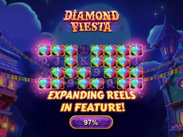  Info and Rules at Diamond Fiesta 5 Reel Mobile Real Slot created by RTG