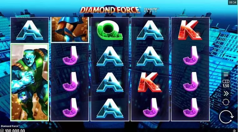  Main Screen Reels at Diamond Force 5 Reel Mobile Real Slot created by Microgaming