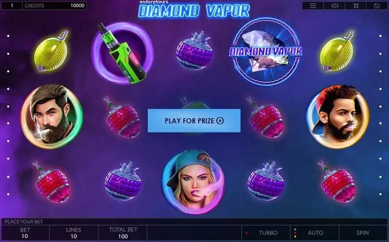  Main Screen Reels at Diamond Vapor 5 Reel Mobile Real Slot created by Endorphina