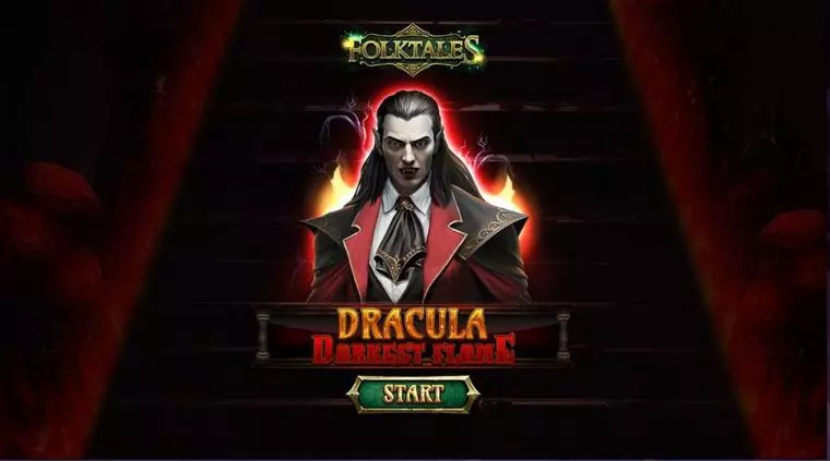  Introduction Screen at Dracula – Darkest Flame 5 Reel Mobile Real Slot created by Spinomenal
