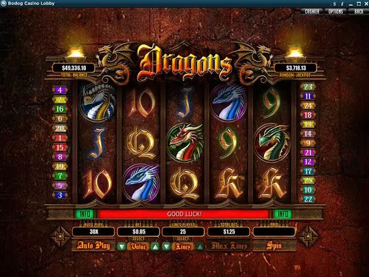  Main Screen Reels at Dragons 5 Reel Mobile Real Slot created by RTG