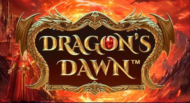  Introduction Screen at Dragon’s Dawn 6 Reel Mobile Real Slot created by StakeLogic