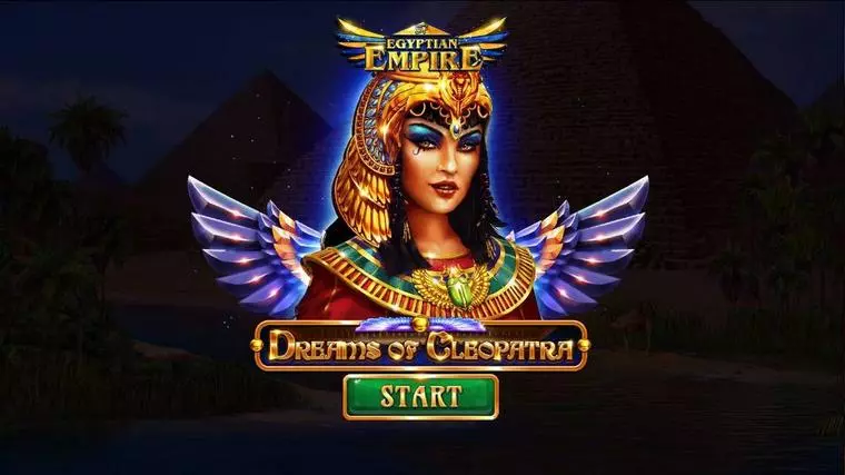  Introduction Screen at Dreams Of Cleopatra 5 Reel Mobile Real Slot created by Spinomenal