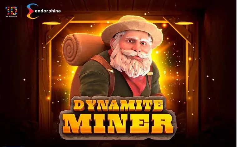 Logo at Dynamite Miner 5 Reel Mobile Real Slot created by Endorphina