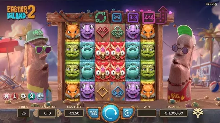  Main Screen Reels at Easter Island 2 6 Reel Mobile Real Slot created by Yggdrasil