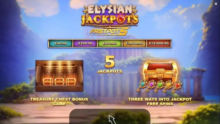  Info and Rules at Elysian Jackpots 5 Reel Mobile Real Slot created by Yggdrasil