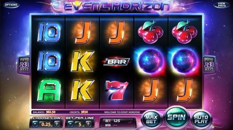   at Event Horizon 5 Reel Mobile Real Slot created by BetSoft